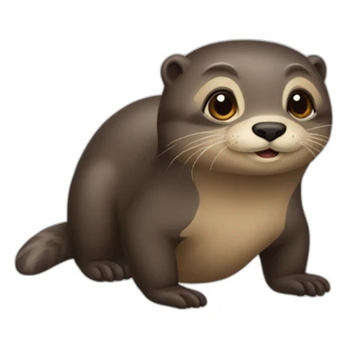 Castor et loutre sticker