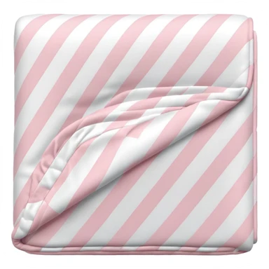 Plaid white and powder pink blanket folded sticker