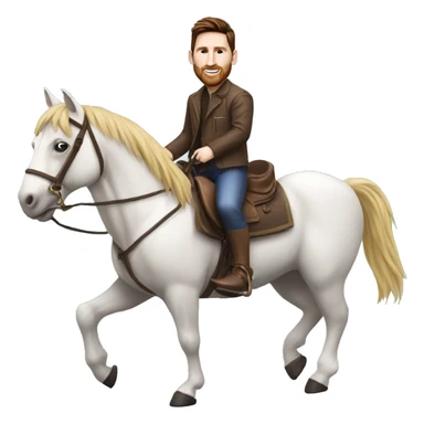 Messi sur un cheval sticker