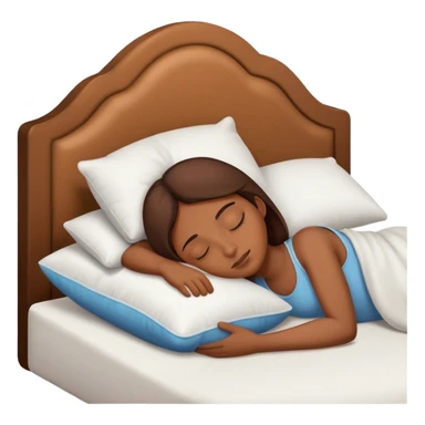 sleeping on a pillow sticker