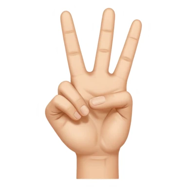peace sign hand sticker