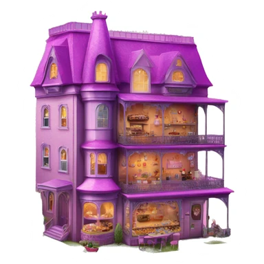 Barbie’s 5 story tall haunted dream house and food truck  sticker