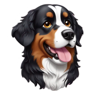 Bernese Dog with sprinkles sticker