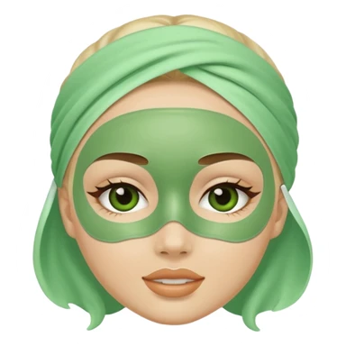 Skincare mask sticker