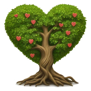 Heart shaped tree of life  sticker