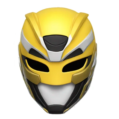 yellow power ranger mask emoji sticker