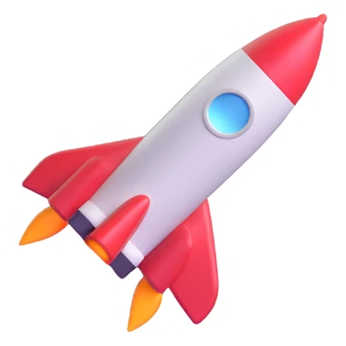 rocket ship sticker