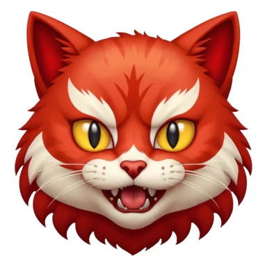 blood cat rage sticker