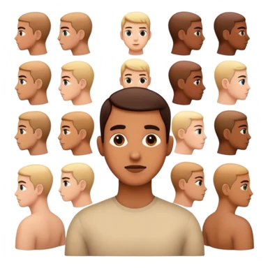 make a person with lots of backs literally backs sticker