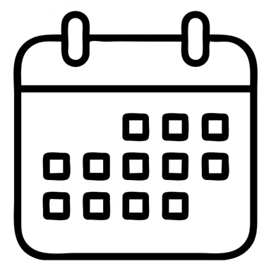 A calendar icon sticker