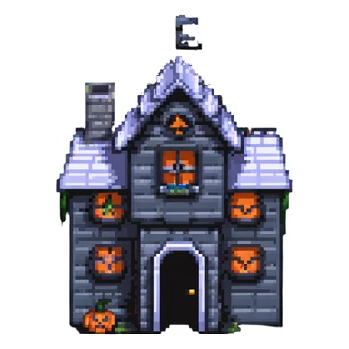 haunted house sticker