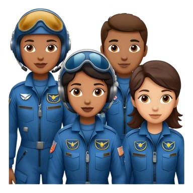 команда пилотов  sticker