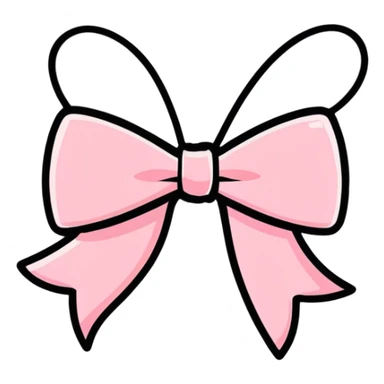 Pink bow  sticker