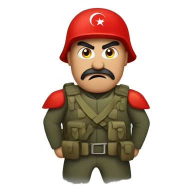 angry Turkish soldier sticker