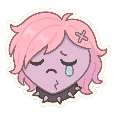 pastel emo object sticker