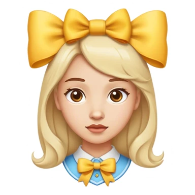 Calva con lazo  sticker