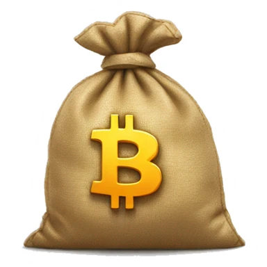 bitcoin money bag sticker
