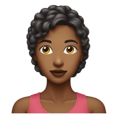 Woman near mirrow sticker