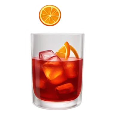 Negroni in a glass sticker
