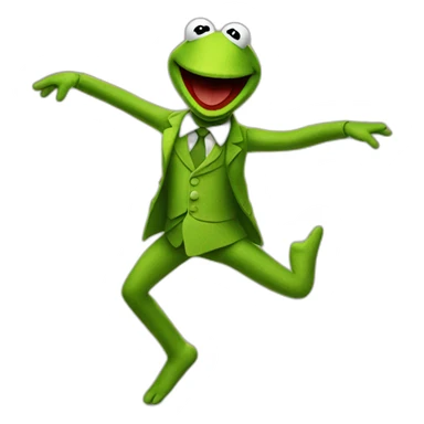 dancing kermit sticker