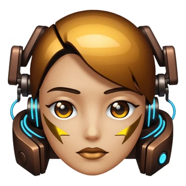 glitter cheap brown cyberpunk sticker