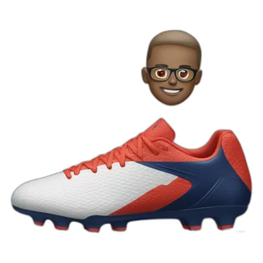 Psg football player with glasses and only the left shoe sticker