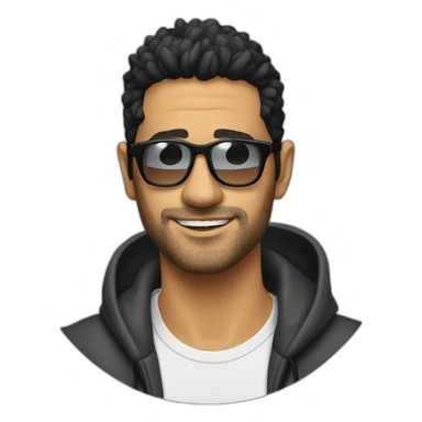 Dj Moreno con lentes 27 anos de edad  sticker