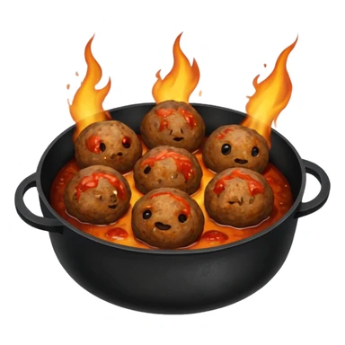 black meatballs sticker