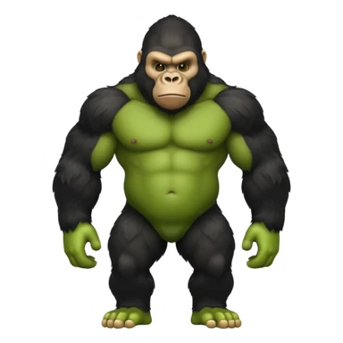 gorilla tag gorilla green no legs sticker