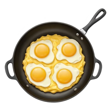 scrambled egg pan sticker