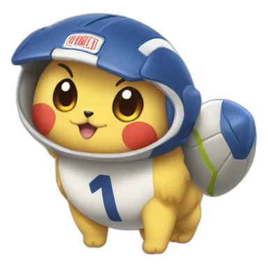 cute football-body pokemon sticker