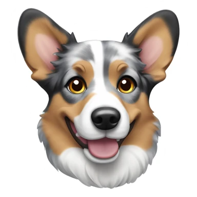 Blue Merle welsh corgi sticker