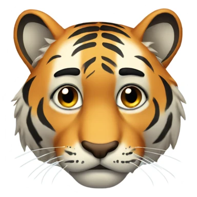 Sad tiger sticker