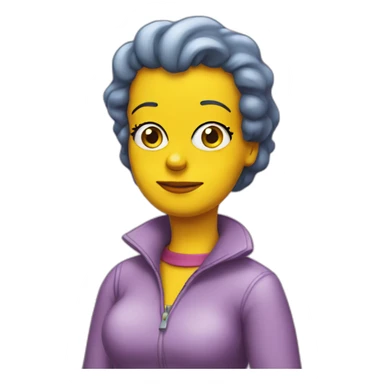 simpsons girl sticker