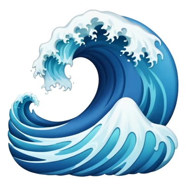 create realistic sea waves  sticker