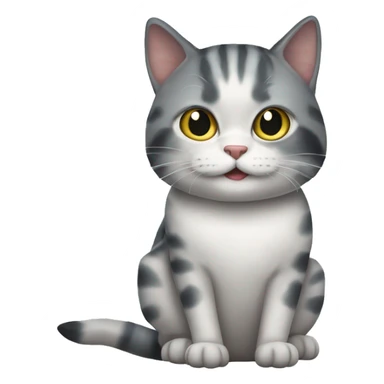 Mackerel tabi cat sticker