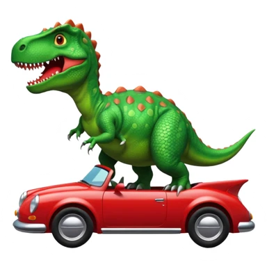 Dinosaurus on a Car sticker
