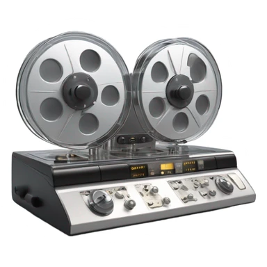 modern magnetophone reel to reel sticker