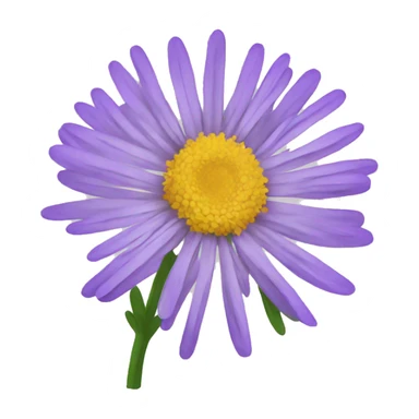 aster flower sticker