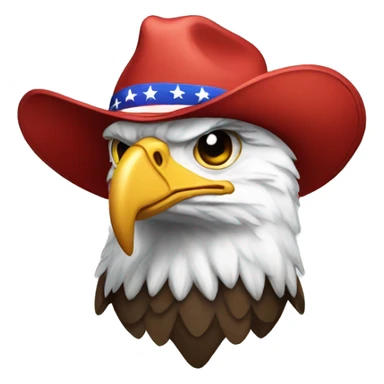 Eagle wearing MAGA hat sticker