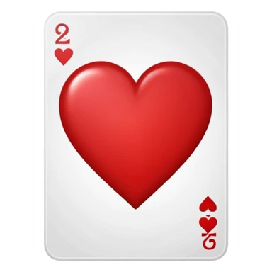 give me a playing card 2 of hearts ] sticker