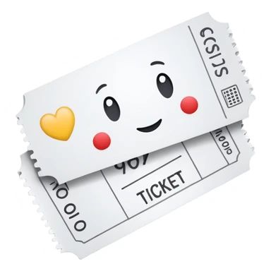 Ticket signed  sticker