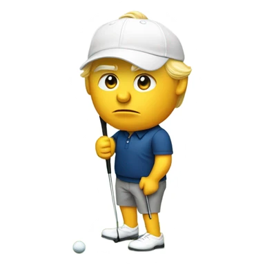 Donald trump golfing sticker