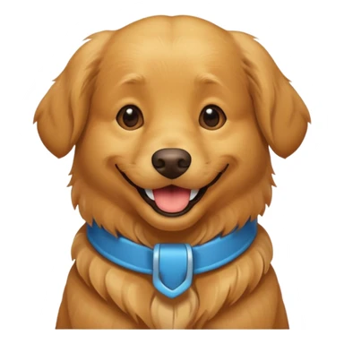 I want an emoji of a goldenretriever who is laughing sticker