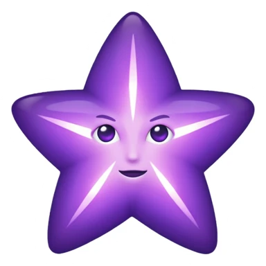 Purple void star that looks ethereal sticker
