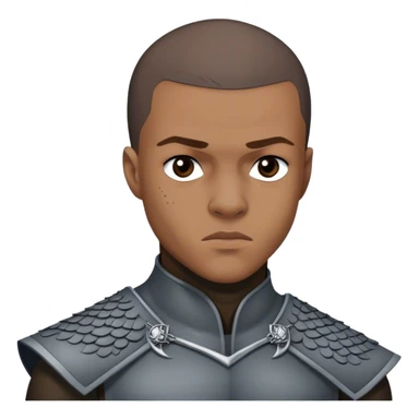 Grey Worm from game of thrones sticker