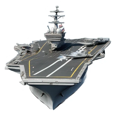photorealistic aircraft carrier sticker