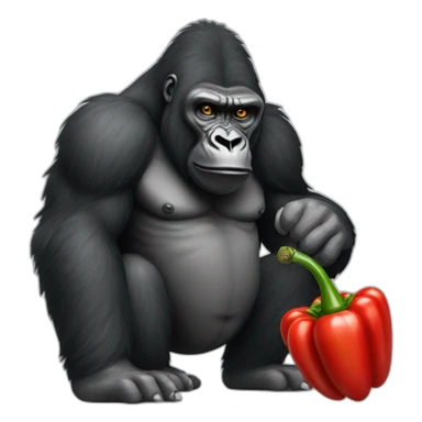 a gorilla smoking hot chili peppers sticker