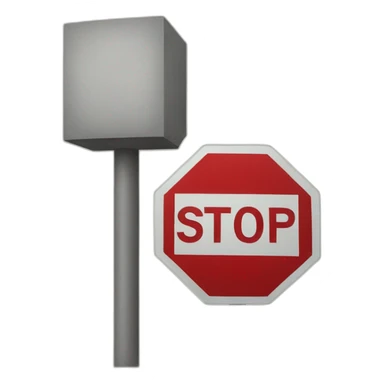 Arrêt stop sign sticker
