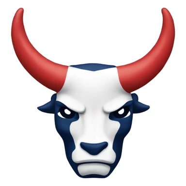 Texans logo with horns up hand  sticker